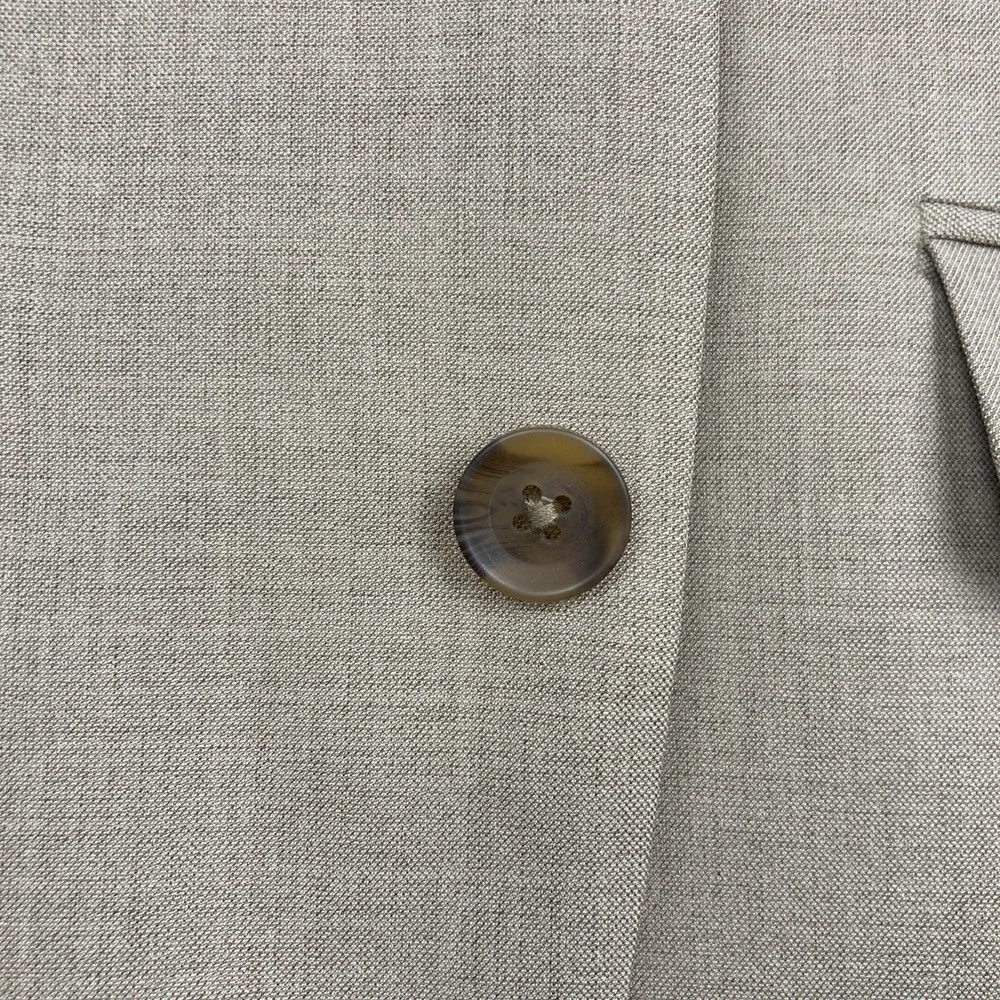 Kenneth Cole Mens Slim fit 2 Piece Suit 36S Pants 29W 30L Waist Tan Light Brown